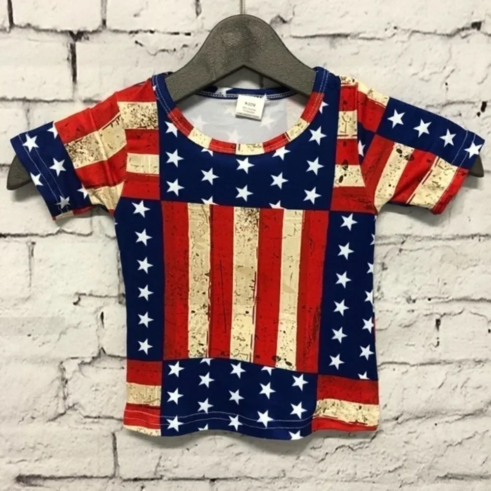 Baby Boy 4th of July Patriotic Shorts Set